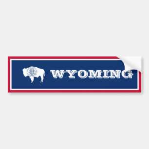 Flag of Wyoming Bumper Sticker
