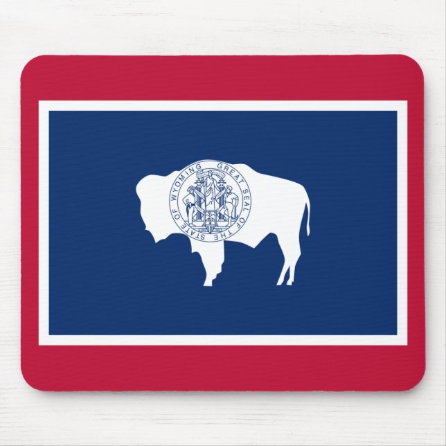 Flag of Wyoming Mouse Mat (Front)