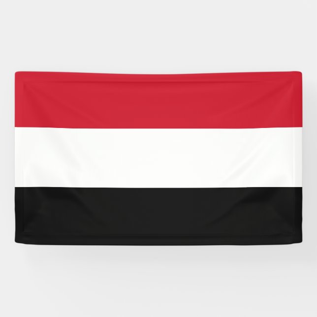 Flag of Yemen Banner (Horizontal)