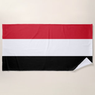 Flag of Yemen Beach Towel