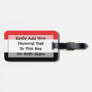 Flag of Yemen Easy ID Personal Luggage Tag