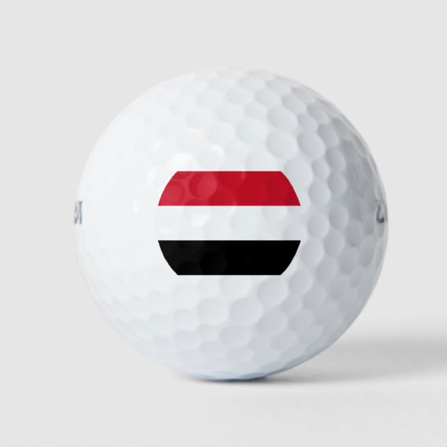 Flag of Yemen Golf Balls (Front)