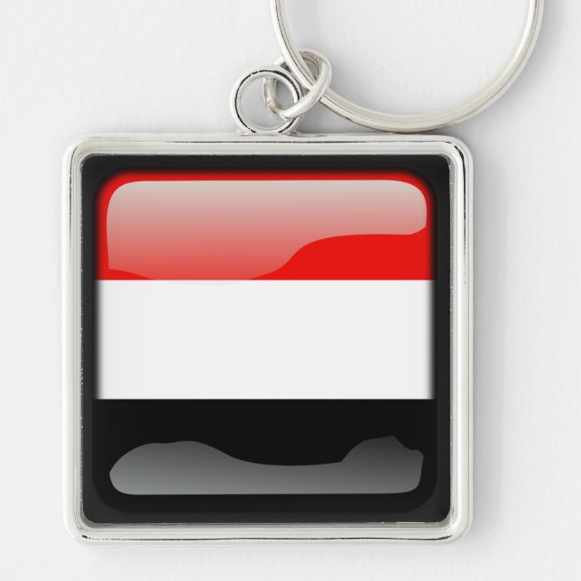 Flag of Yemen Key Ring (Front)
