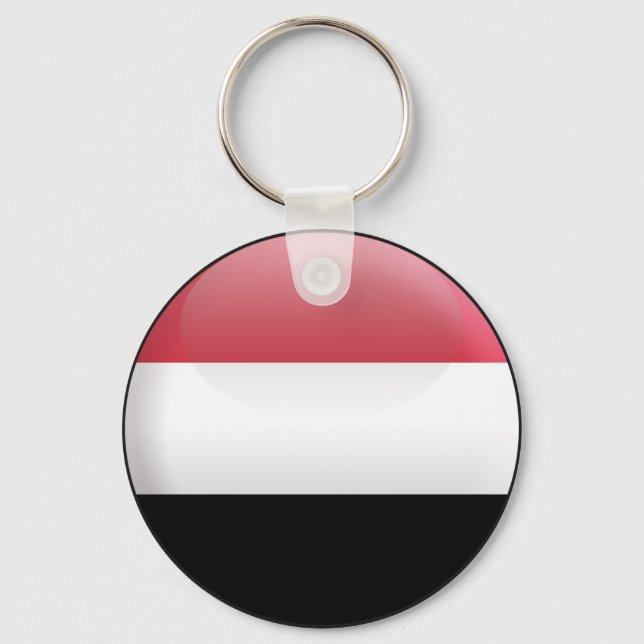 Flag of Yemen Key Ring (Front)