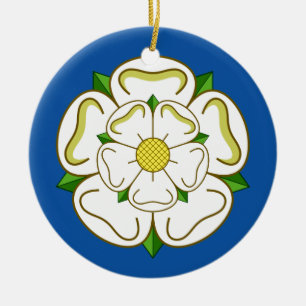 Flag of Yorkshire Ceramic Tree Decoration