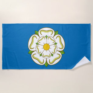 Flag of Yorkshire (English County) Beach Towel