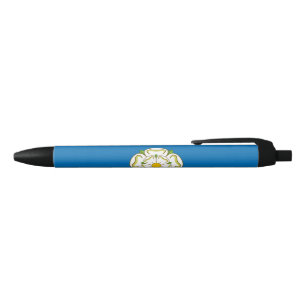Flag of Yorkshire (English County) Black Ink Pen