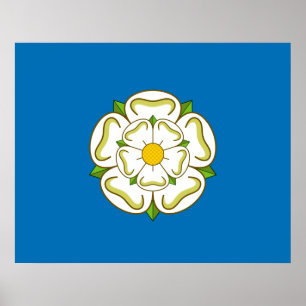 Flag of Yorkshire (English County) Poster