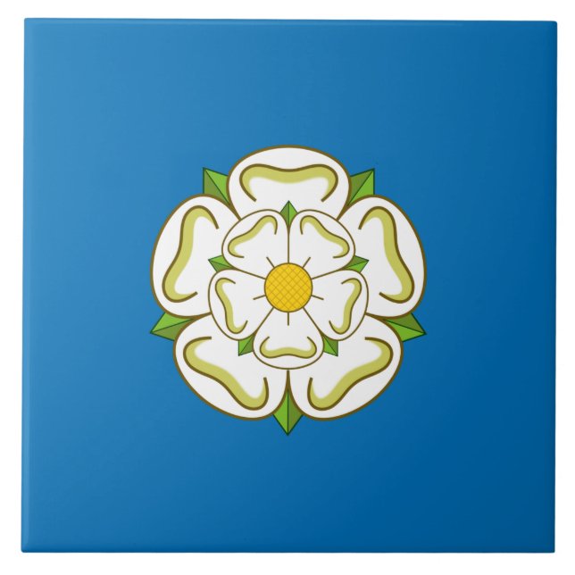 Flag of Yorkshire (English County) Tile (Front)