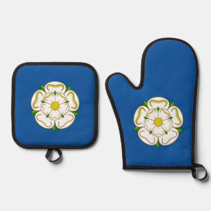 Flag of Yorkshire  Oven Mitt & Pot Holder Set