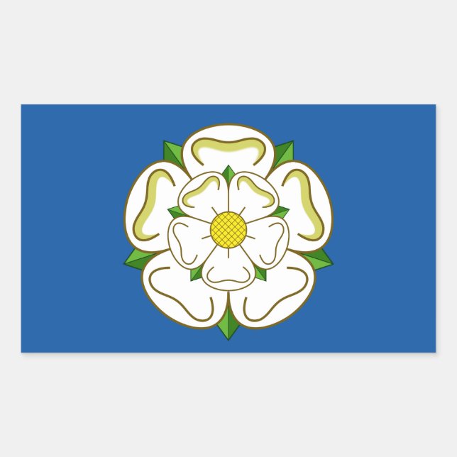 Flag of Yorkshire Rectangular Sticker (Front)