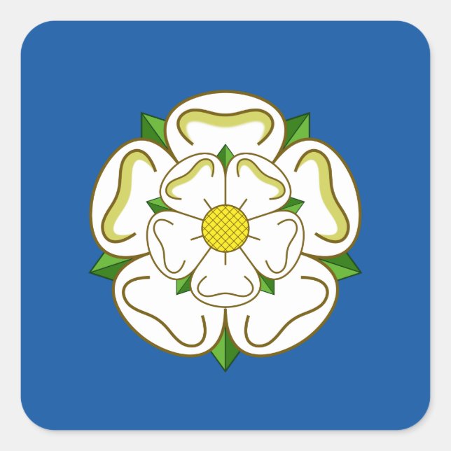Flag of Yorkshire Square Sticker (Front)