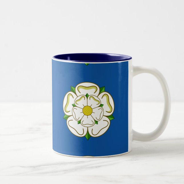 Flag of Yorkshire Two-Tone Coffee Mug (Right)