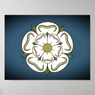 Flag of Yorkshire (UK) Poster