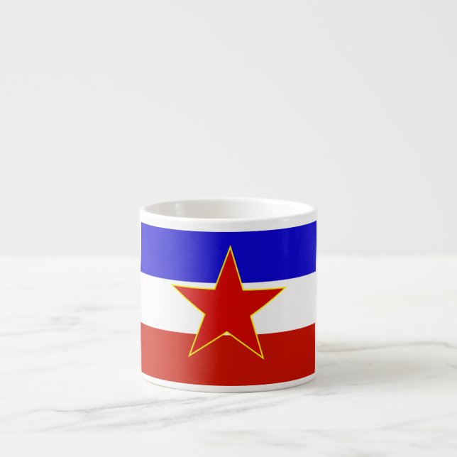 Flag of Yugoslavia Espresso Cup (Front)