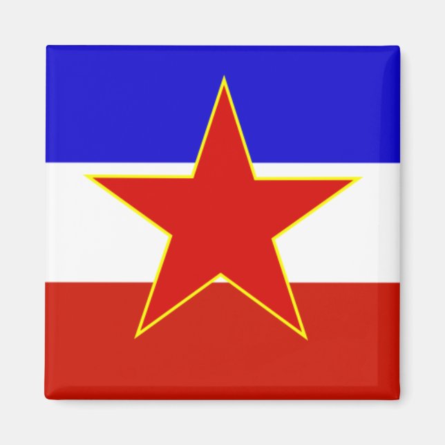 Flag of Yugoslavia Magnet (Front)