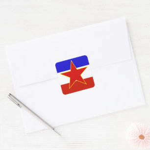 Flag of Yugoslavia Square Sticker