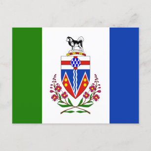 Flag of Yukon, Canada Postcard