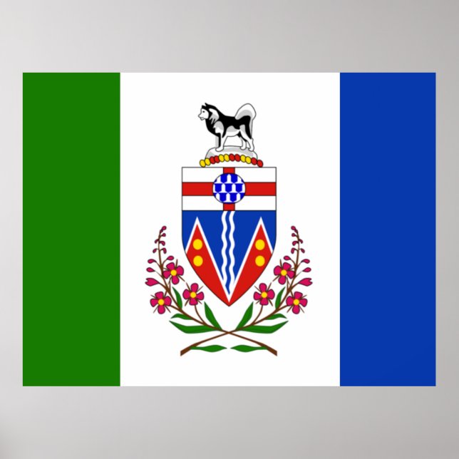 Flag of Yukon, Canada Poster (Front)