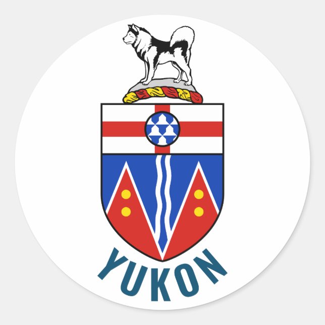Flag of Yukon Territory - Canada Classic Round Sticker (Front)