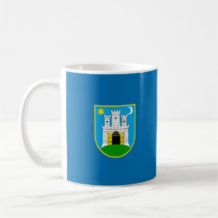 Flag of Zagreb, Croatia Coffee Mug