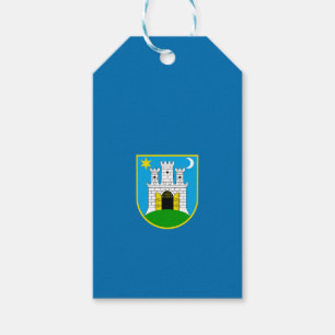 Flag of Zagreb, Croatia Gift Tags