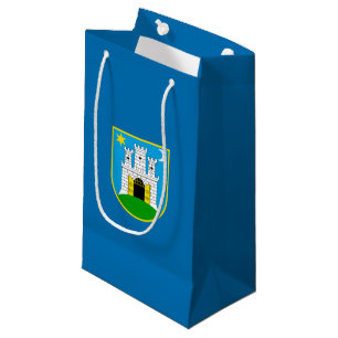 Flag of Zagreb, Croatia Small Gift Bag