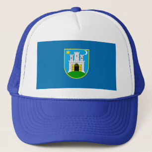 Flag of Zagreb, Croatia Trucker Hat