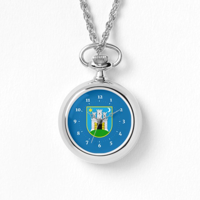 Flag of Zagreb, Croatia Watch (Front)