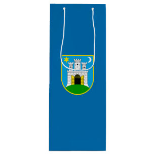 Flag of Zagreb, Croatia Wine Gift Bag