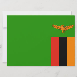 Flag of Zambia Card