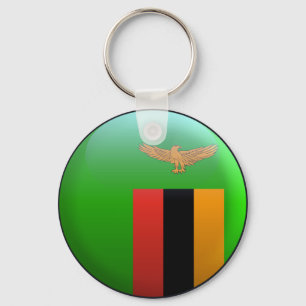 Flag of Zambia Key Ring