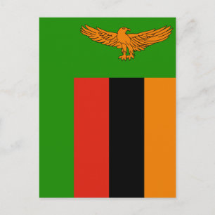Flag of Zambia Postcard