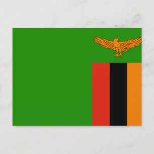 Flag of Zambia Postcard