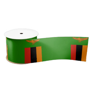 Flag of Zambia Satin Ribbon