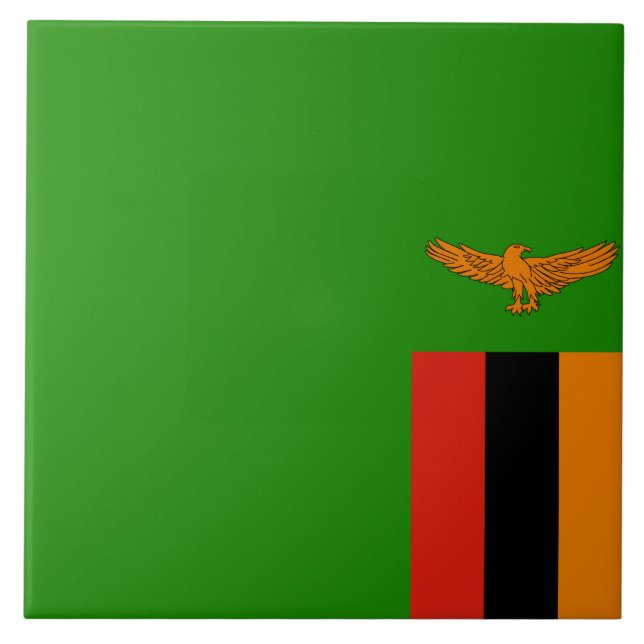 Flag of Zambia Tile (Front)