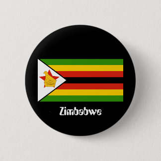 Flag of Zimbabwe 6 Cm Round Badge
