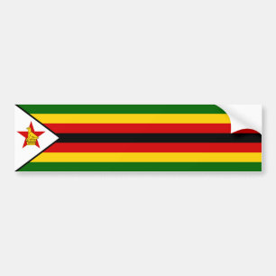 Flag of Zimbabwe Bumper Sticker
