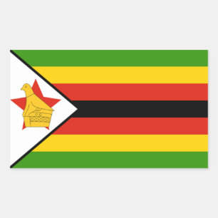 Flag of Zimbabwe Rectangular Sticker