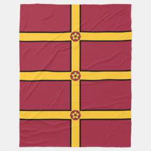 Flag on Northamptonshire Fleece Blanket