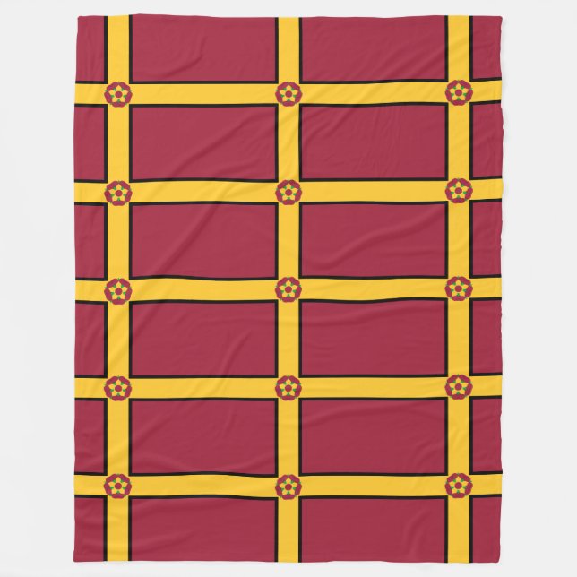 Flag on Northamptonshire Fleece Blanket (Front)