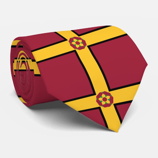 Flag on Northamptonshire Neck Tie (Rolled)