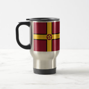 Flag on Northamptonshire Travel Mug