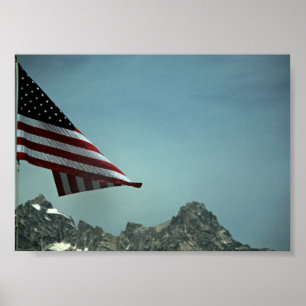 Flag Over Teton Print