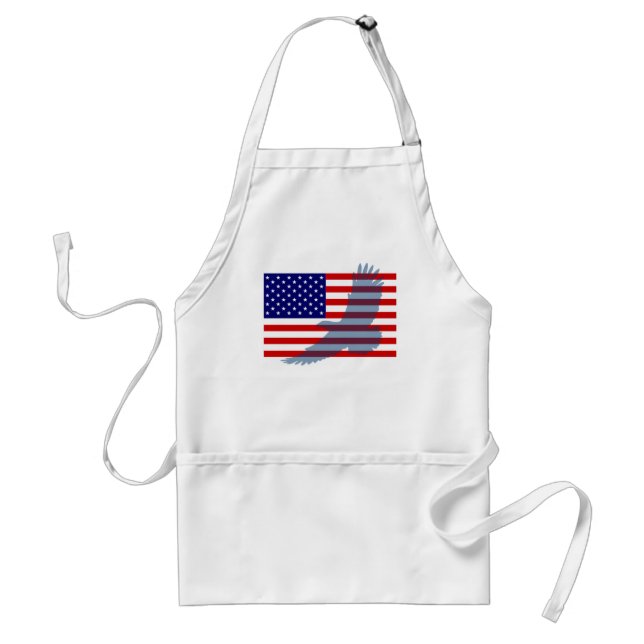 Flag & Patriotic Eagle Standard Apron (Front)
