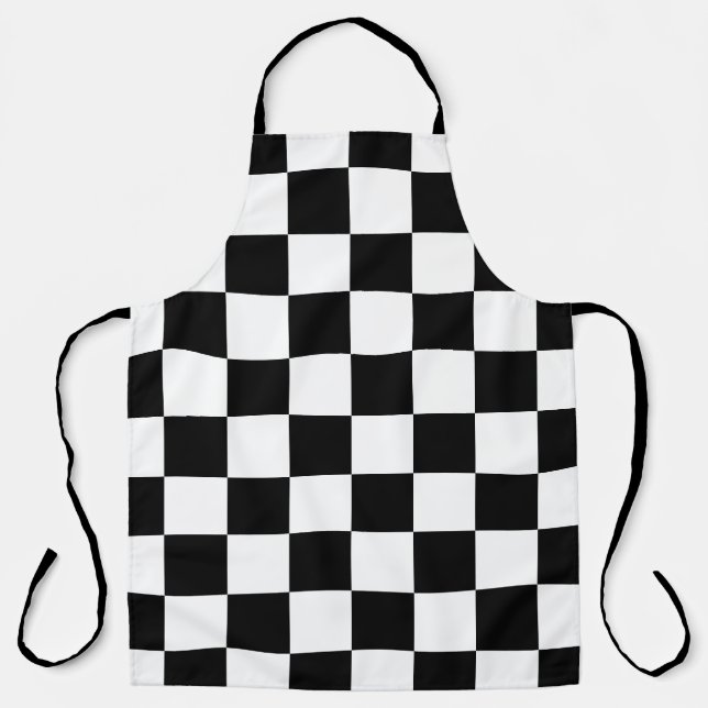 Flag pattern. Checkered flag. Drop board Apron (Front)