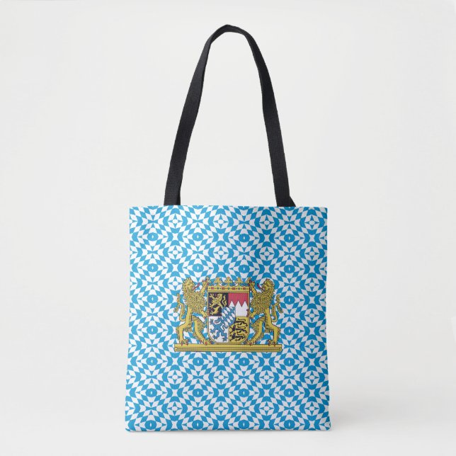 Flag Pattern of Bavaria, GERMANY Tote Bag (Front)