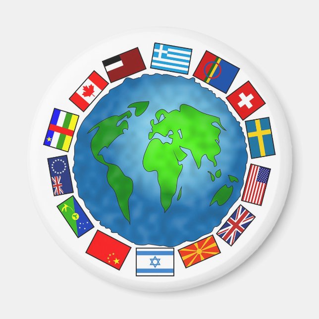 Flag Planet Magnet (Front)