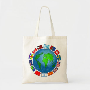 Flag Planet Tote Bag