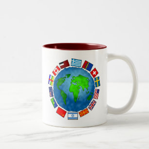 Flag Planet Two-Tone Coffee Mug